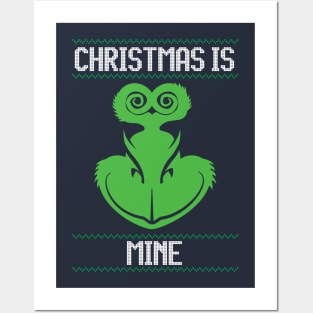 The Grinch Christmas is mine Posters and Art